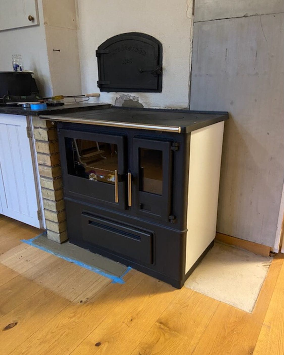 Installation av kamin, skorsten eller bastu
