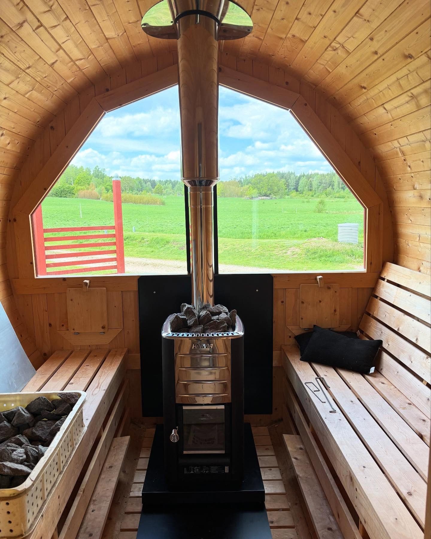 Installation av kamin, skorsten eller bastu